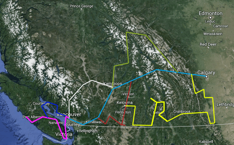 Canadeer-travel-routes-map